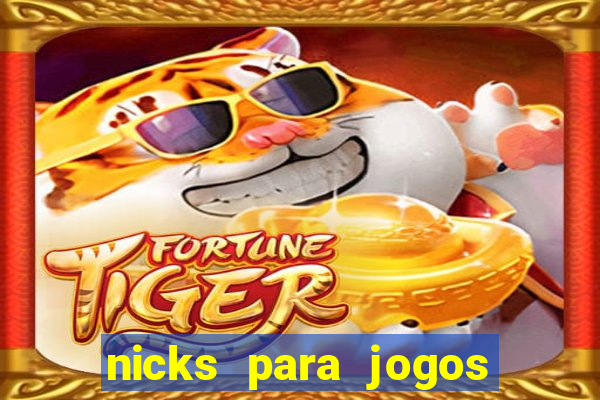 nicks para jogos de tiro